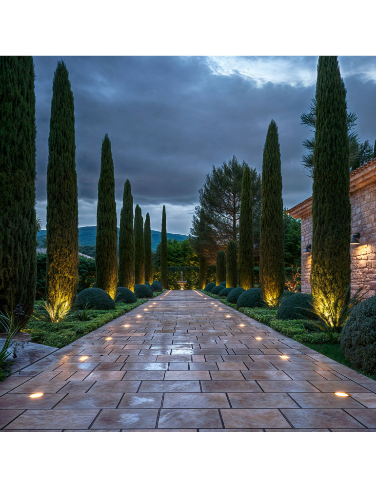 Spot Extérieur LED Encastrable au sol 12V DC Tiziano