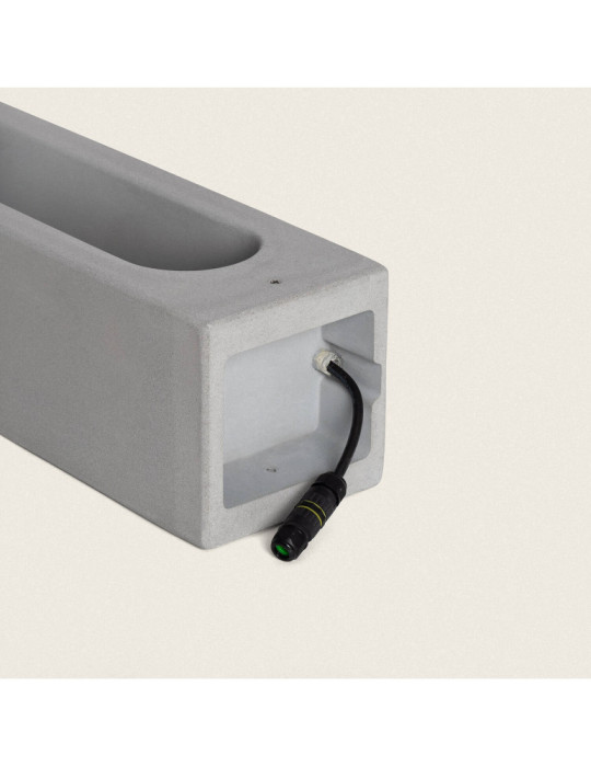 Balise Extérieure LED Dimmable 6W Ciment Sylexa 70 cm