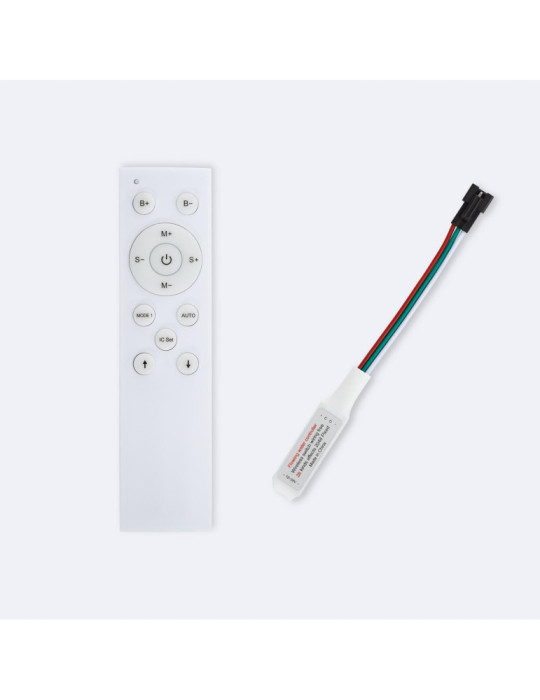 Contrôleur Variateur LED Monochrome Digital 12-24V DC avec Télécommande RF