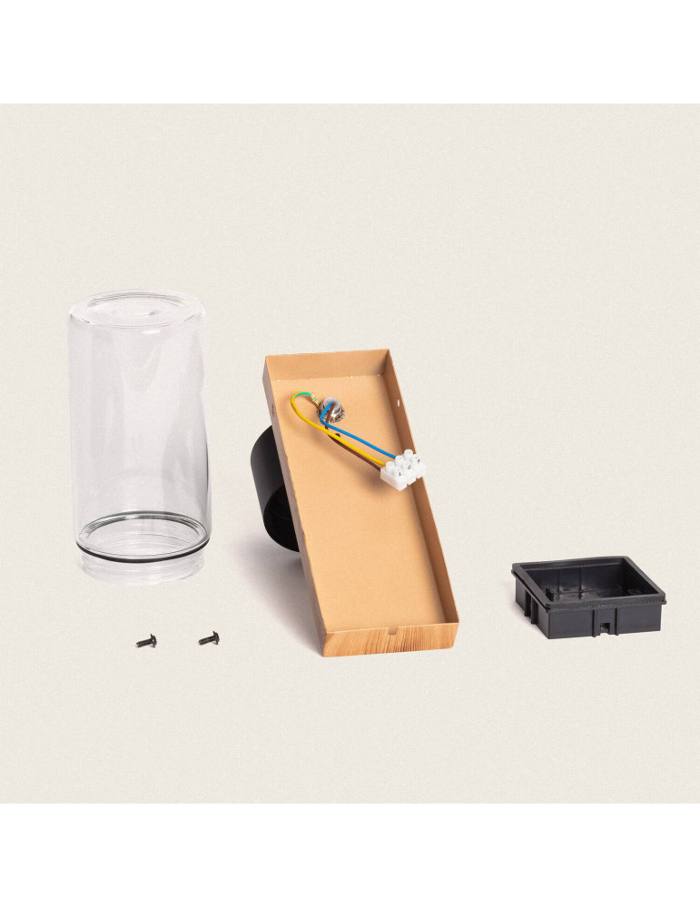 Applique Murale Extérieure Acier Inoxydable et Verre Isoba