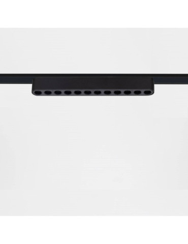 Spot Linéaire LED sur Rail Magnétique 25mm Extra-Plat 12W 48V Noir Grid 222mm