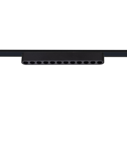 Spot Linéaire LED sur Rail Magnétique 25mm Extra-Plat 12W 48V Noir Grid 222mm