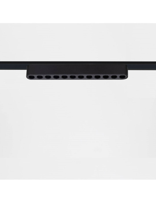 Spot Linéaire LED sur Rail Magnétique 25mm Extra-Plat 12W 48V Noir Grid 222mm