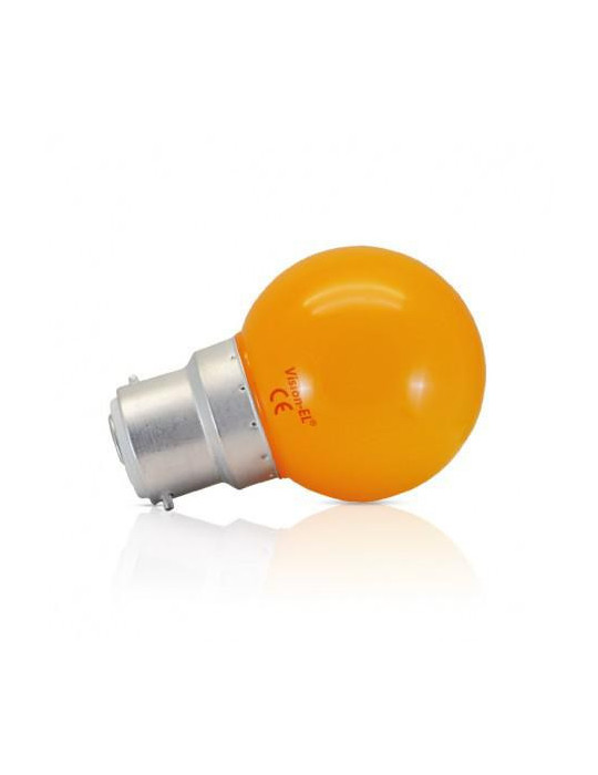Ampoule LED B22 Couleur Bulb 1W Orange Ampoule LED B22 Couleur Bulb 1W Orange