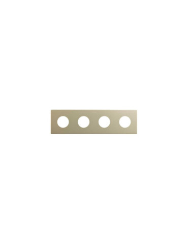 Cadre 4 Emplacements Esthétique Minimal pour Prise Schuko CLEAN SIMON 270 27110640