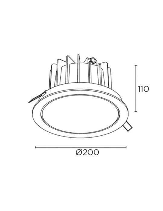 Downlight LED Dako Réglable 18W IP65 LEDS-C4 15-E105-05-CL Downlight LED Dako Réglable 18W IP65 LEDS-C4 15-E105-05-CL
