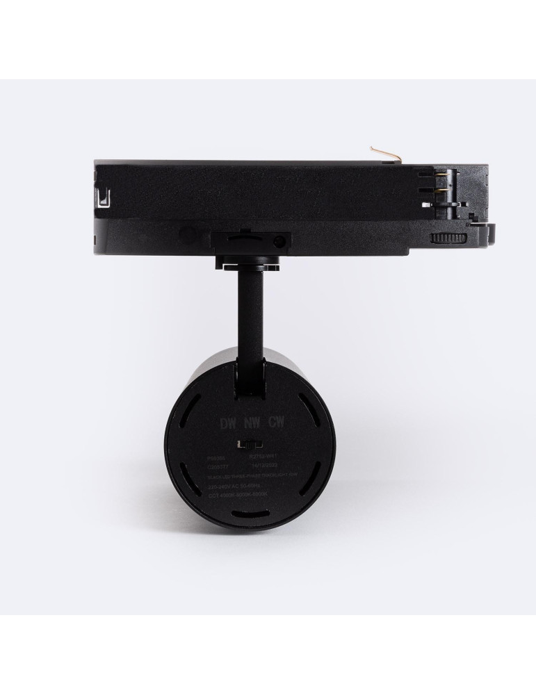 Spot LED sur Rail Triphasé 40W Carlo CCT Noir