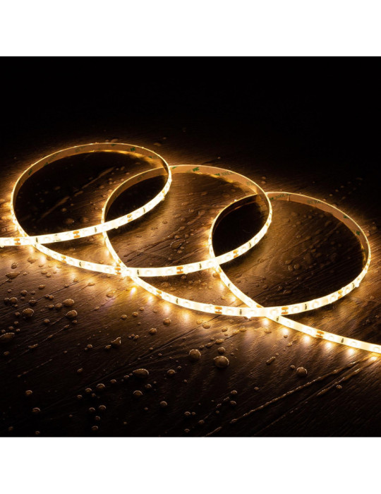 Ruban LED 12V DC SMD2835 60LED/m 5m IP65 Largeur 8mm Coupe tous les 5cm Ruban LED 12V DC SMD2835 60LED/m 5m IP65 Largeur 8mm Coupe tous les 5cm