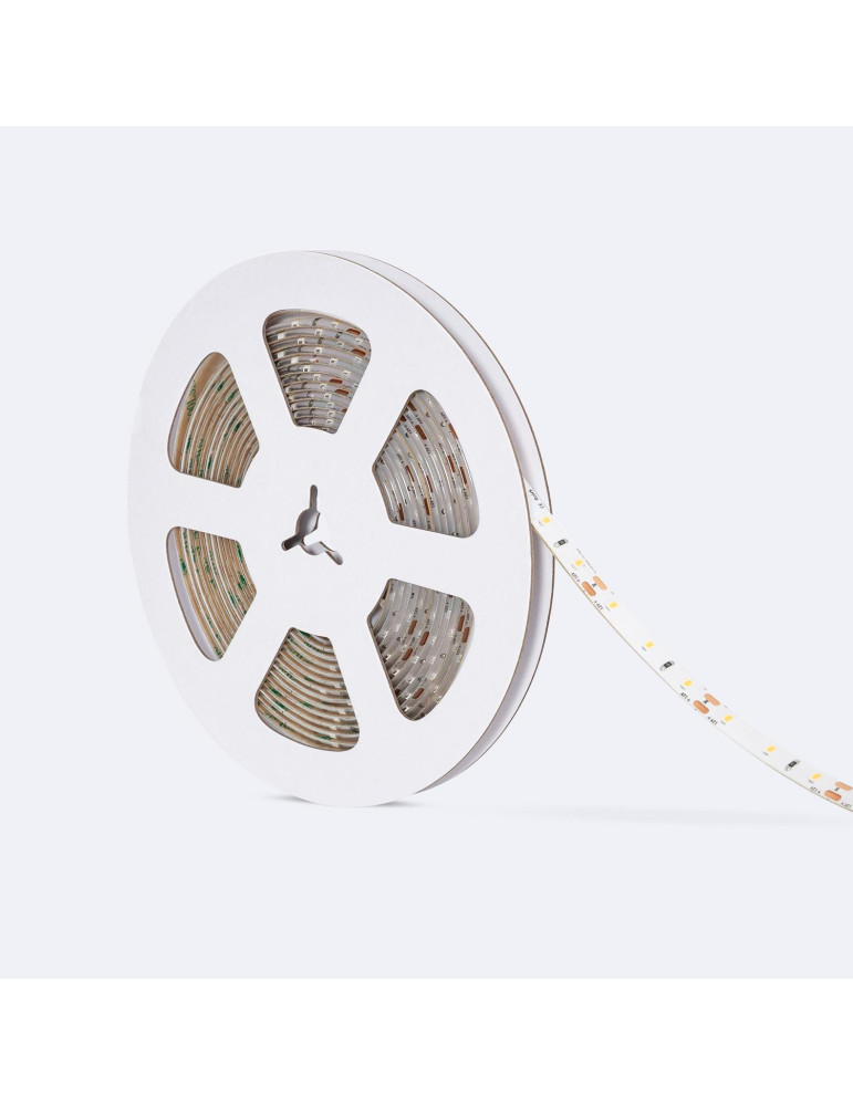 Ruban LED 12V DC SMD2835 60LED/m 5m IP65 Largeur 8mm Coupe tous les 5cm