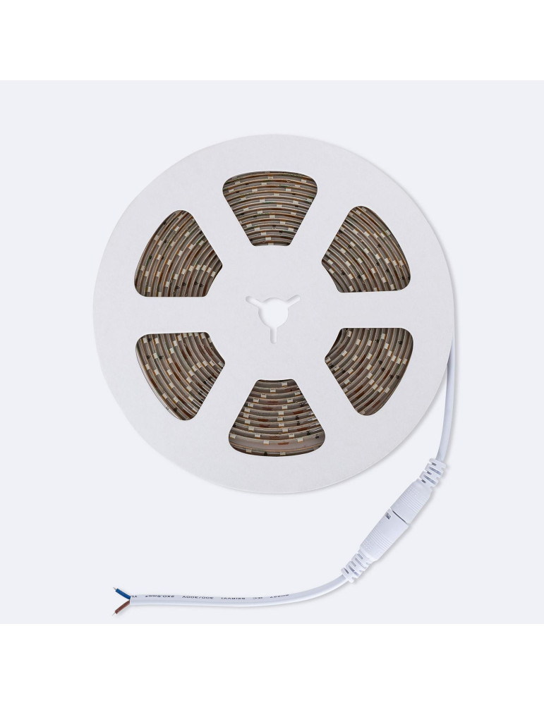Ruban LED 12V DC SMD2835 60LED/m 5m IP65 Largeur 8mm Coupe tous les 5cm
