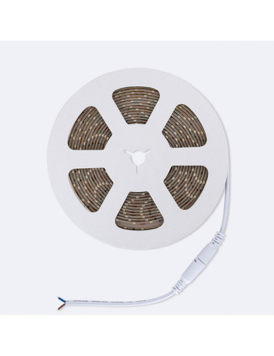 Ruban LED 12V DC SMD2835 60LED/m 5m IP65 Largeur 8mm Coupe tous les 5cm