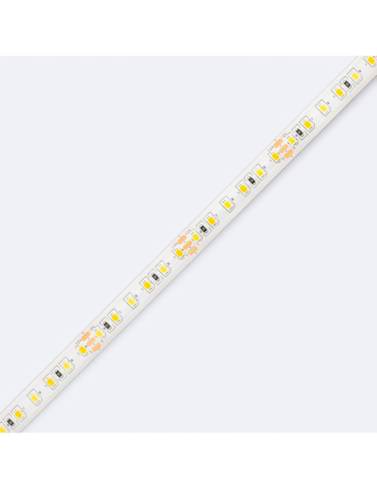 Ruban LED CCT 12V DC SMD2835 120LED/m 5m IP65 Largeur 10mm Coupe 5cm