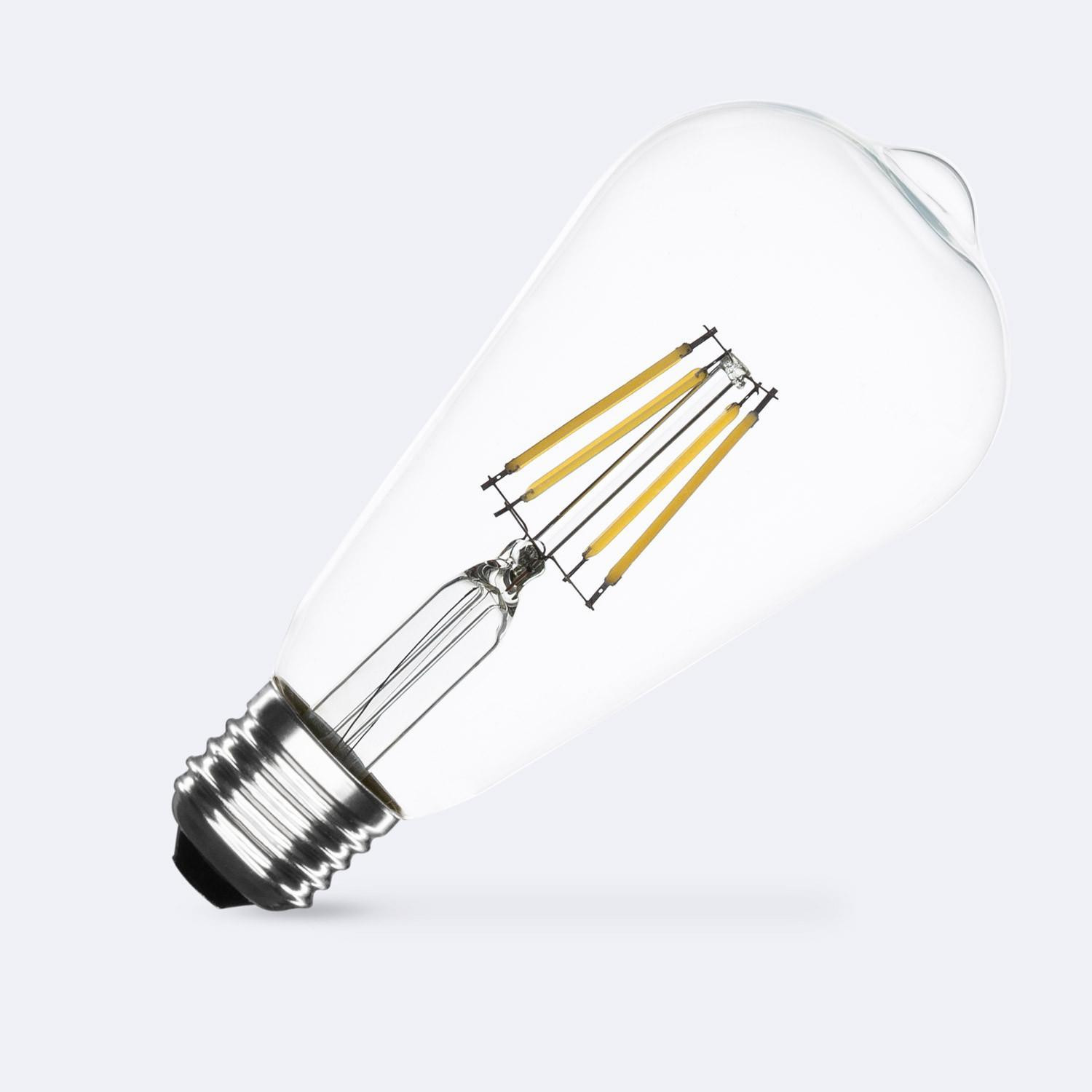 Ampoule LED Filament E27 6W 720lm Dimmable ST64 No Flicker Blanc chaud 2700K