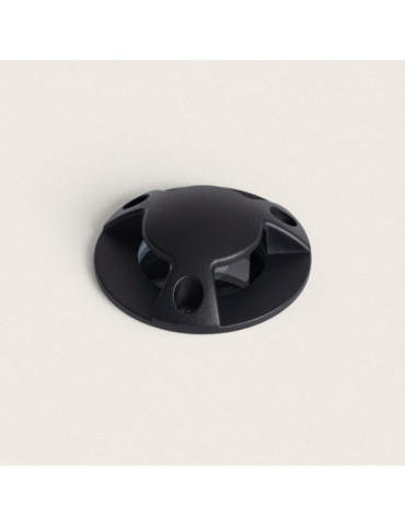 Balise Extérieure LED 3W Encastrable au Sol Gimsha 3L Noire