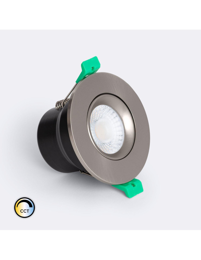 Spot Downlight Ignifuge LED 5-8W Rond Dimmable IP65 Coupe Ø 65 mm Solid Design Ajustable Spot Downlight Ignifuge LED 5-8W Rond Dimmable IP65 Coupe Ø 65 mm Solid Design Ajustable
