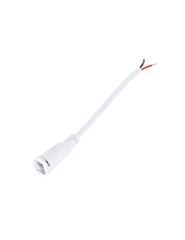 Câble Connexion Jack Femelle Ruban LED 12V DC Blanc