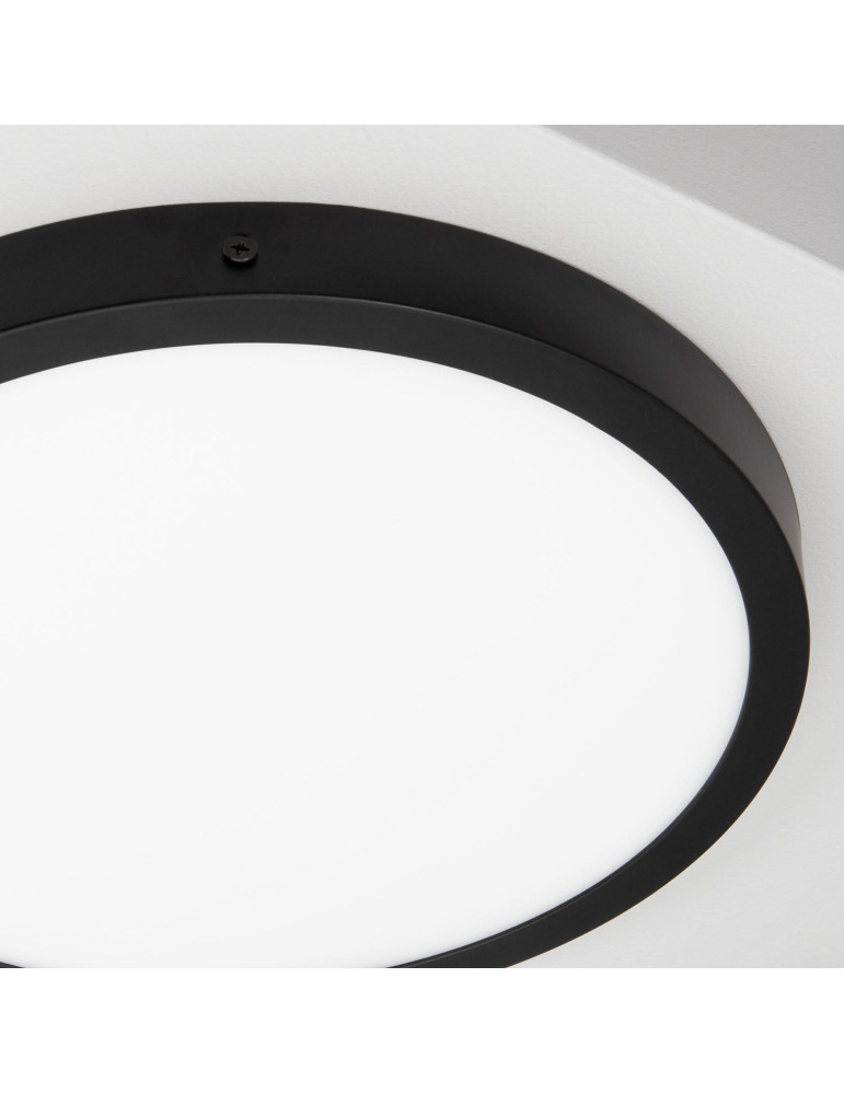 Plafonnier LED 24W Rond Aluminium Ø280 mm Slim CCT Sélectionnable Galán SwitchDimm