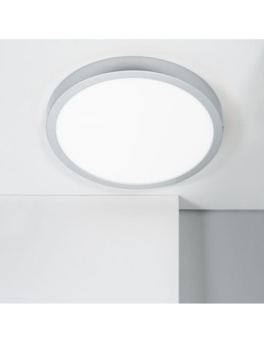 Plafonnier LED 24W Rond Aluminium Ø280 mm Slim CCT Sélectionnable Galán SwitchDimm