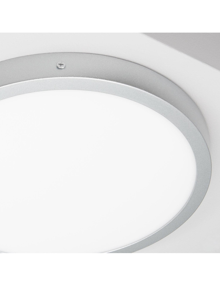 Plafonnier LED 24W Rond Aluminium Ø280 mm Slim CCT Sélectionnable Galán SwitchDimm