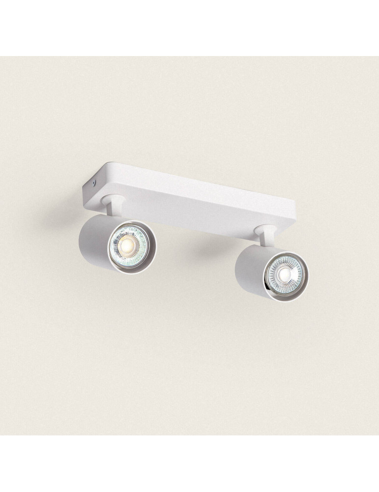 Plafonnier Orientable Cora 2 Spots Blanc