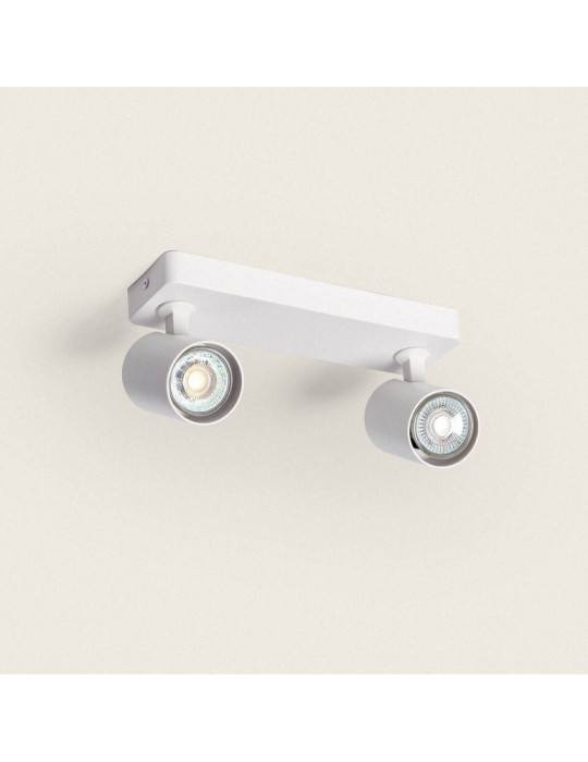 Plafonnier Orientable Cora 2 Spots Blanc