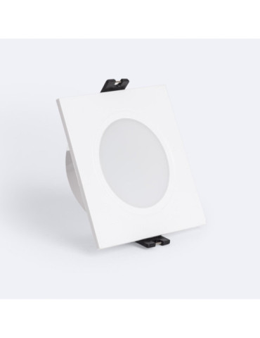 Collerette Downlight Carré IP65 pour Ampoule LED GU10 / GU5.3 Coupe Ø75 mm Maxis