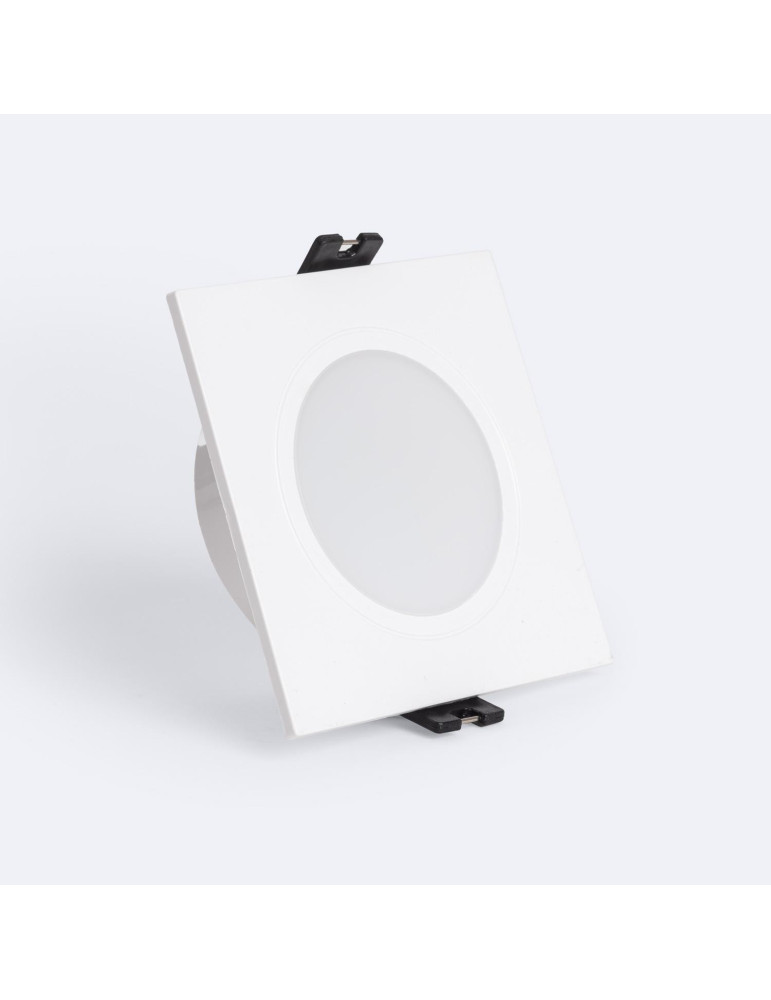 Collerette Downlight Carré IP65 pour Ampoule LED GU10 / GU5.3 Coupe Ø75 mm Maxis Collerette Downlight Carré IP65 pour Ampoule LED GU10 / GU5.3 Coupe Ø75 mm Maxis