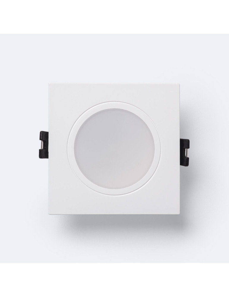 Collerette Downlight Carré IP65 pour Ampoule LED GU10 / GU5.3 Coupe Ø75 mm Maxis