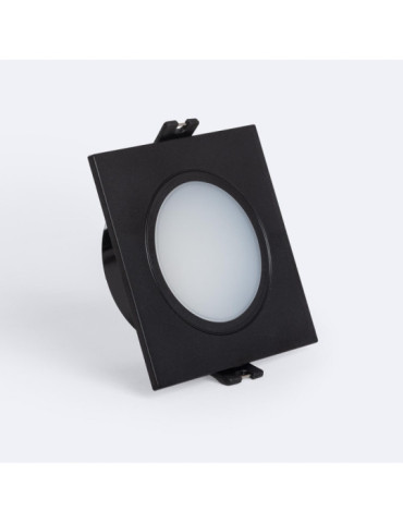 Collerette Downlight Carré IP65 pour Ampoule LED GU10 / GU5.3 Coupe Ø75 mm Maxis