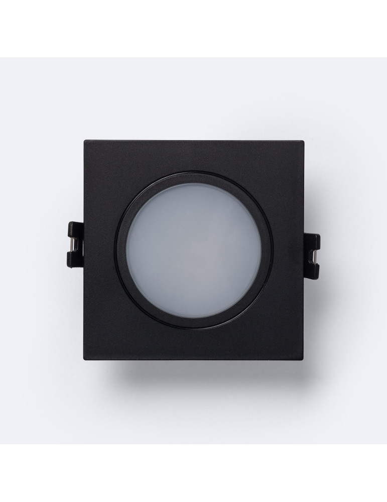 Collerette Downlight Carré IP65 pour Ampoule LED GU10 / GU5.3 Coupe Ø75 mm Maxis