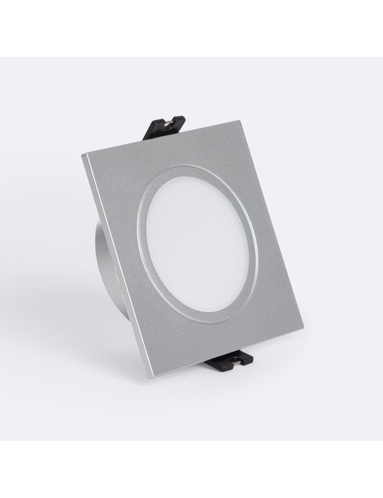 Collerette Downlight Carré IP65 pour Ampoule LED GU10 / GU5.3 Coupe Ø75 mm Maxis Collerette Downlight Carré IP65 pour Ampoule LED GU10 / GU5.3 Coupe Ø75 mm Maxis