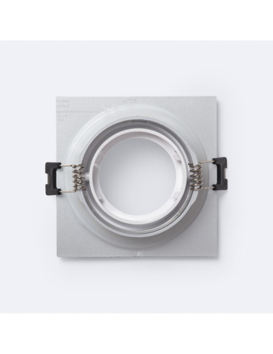 Collerette Downlight Carré IP65 pour Ampoule LED GU10 / GU5.3 Coupe Ø75 mm Maxis