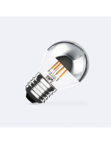 Ampoule Filament LED E27 4W 400 lm G45 Chrome Reflect