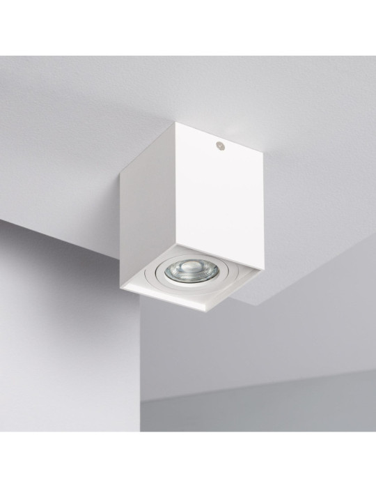 Plafonnier Aluminium Jaspe Blanc