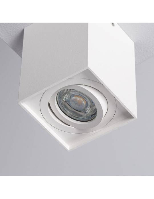 Plafonnier Aluminium Jaspe Blanc