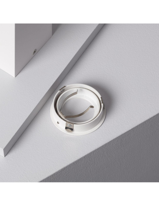 Plafonnier Aluminium Jaspe Blanc