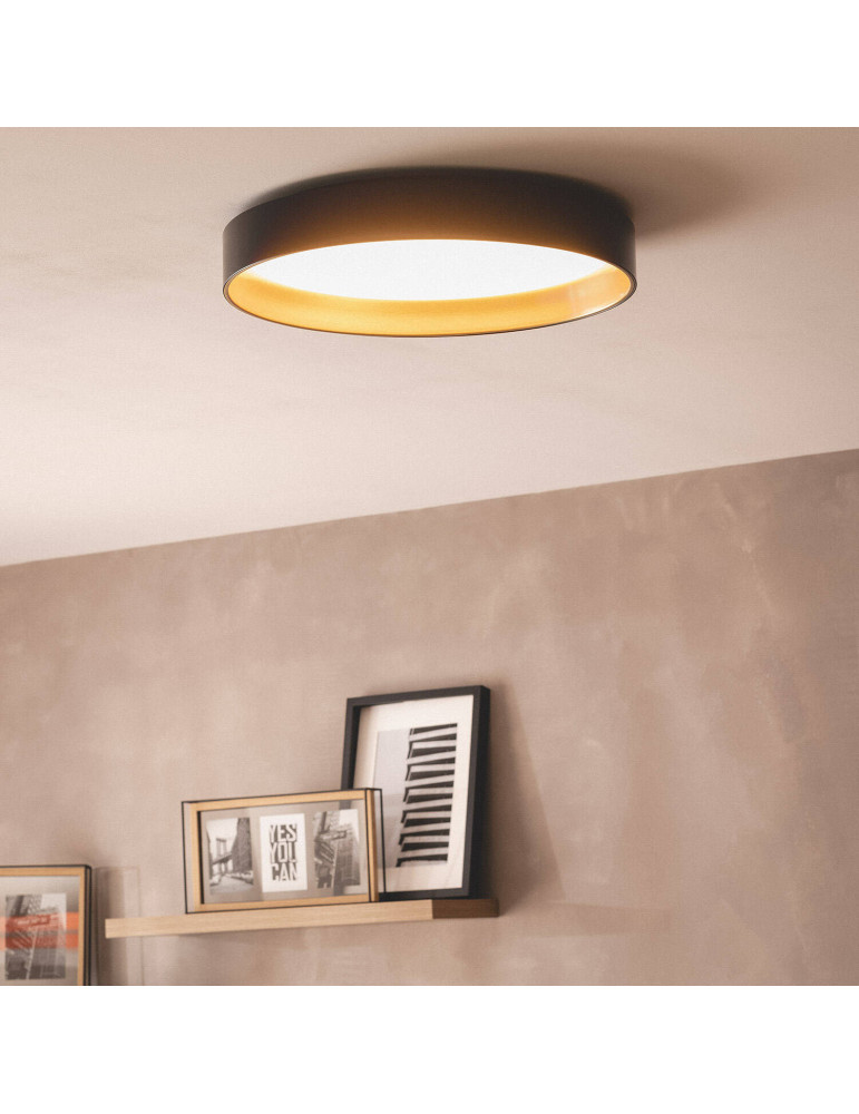 Plafonnier LED Rond Métal 30W CCT Sélectionnable Big Broadwey Ø550 mm