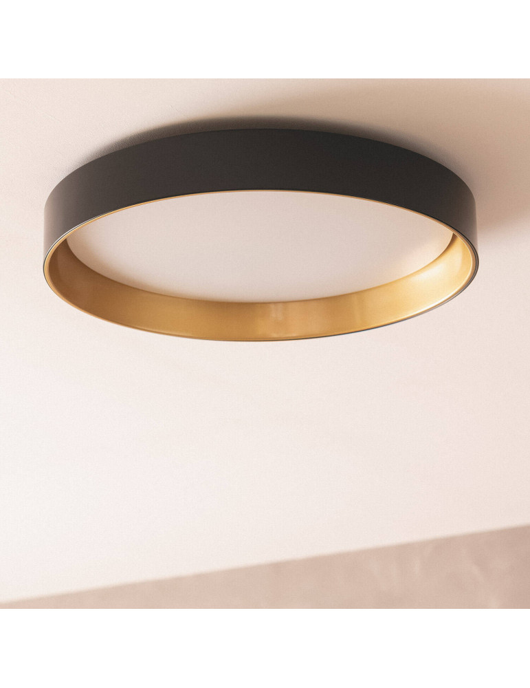 Plafonnier LED Rond Métal 30W CCT Sélectionnable Big Broadwey Ø550 mm