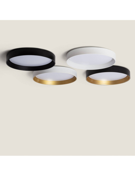 Plafonnier LED Rond Métal 30W CCT Sélectionnable Big Broadwey Ø550 mm