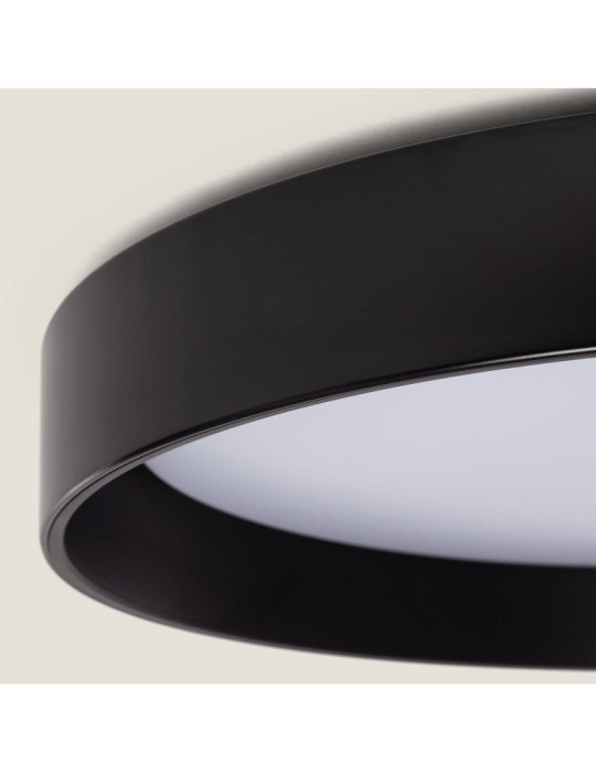 Plafonnier LED Rond Métal 30W CCT Sélectionnable Big Broadwey Ø550 mm