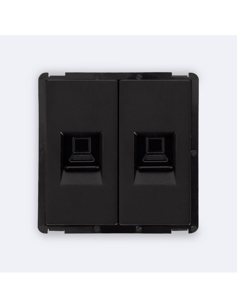 Prise Internet RJ45 Cat 6 Double Modern