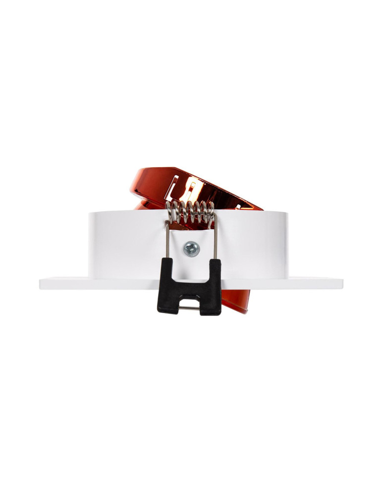 Collerette Downlight Carrée Orientable pour Ampoule LED GU10/GU5.3 Coupe Ø 80mm