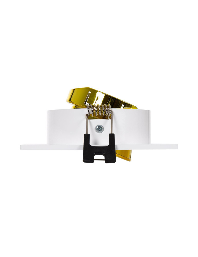 Collerette Downlight Carrée Orientable pour Ampoule LED GU10/GU5.3 Coupe Ø 80mm