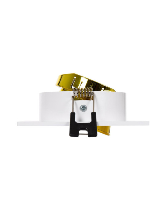 Collerette Downlight Carrée Orientable pour Ampoule LED GU10/GU5.3 Coupe Ø 80mm