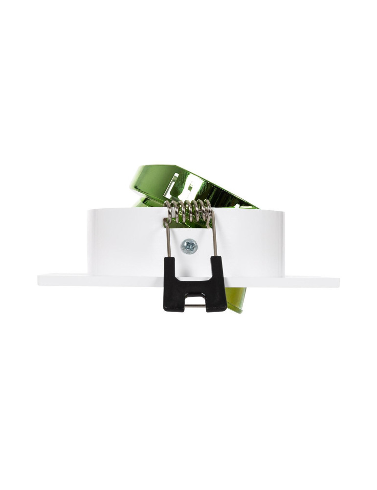 Collerette Downlight Carrée Orientable pour Ampoule LED GU10/GU5.3 Coupe Ø 80mm