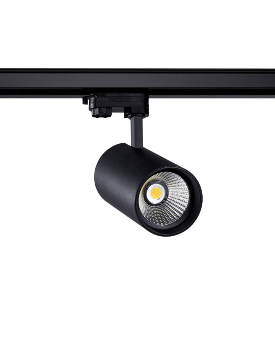 Spot LED sur Rail Triphasé 30W d'Angelo PHILIPS Xitanium Noir