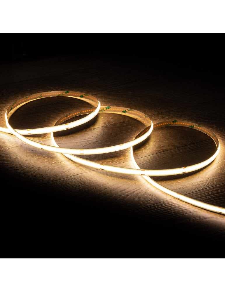 Bobine Ruban LED COB 24V DC 312 LED/m 20m IP20 Largeur 8mm Coupe tous les 10cm