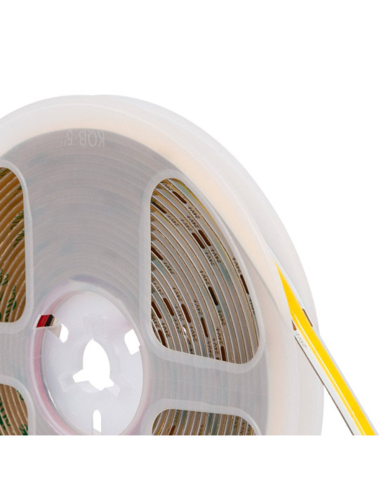 Bobine Ruban LED COB 24V DC 312 LED/m 20m IP20 Largeur 8mm Coupe tous les 10cm