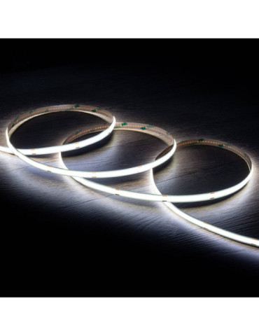 Bobine Ruban LED COB 24V DC 312 LED/m 20m IP20 Largeur 8mm Coupe tous les 10cm