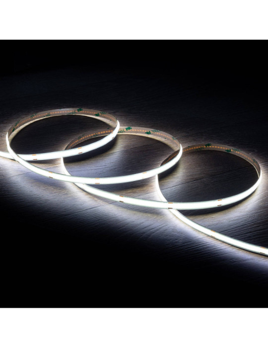 Bobine Ruban LED COB 24V DC 312 LED/m 20m IP20 Largeur 8mm Coupe tous les 10cm